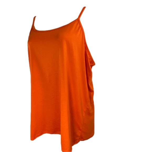 Ashley Stewart Orange Tank Top Adjustable Straps NWOT Size 22/24 SKU0059 - Picture 3 of 5